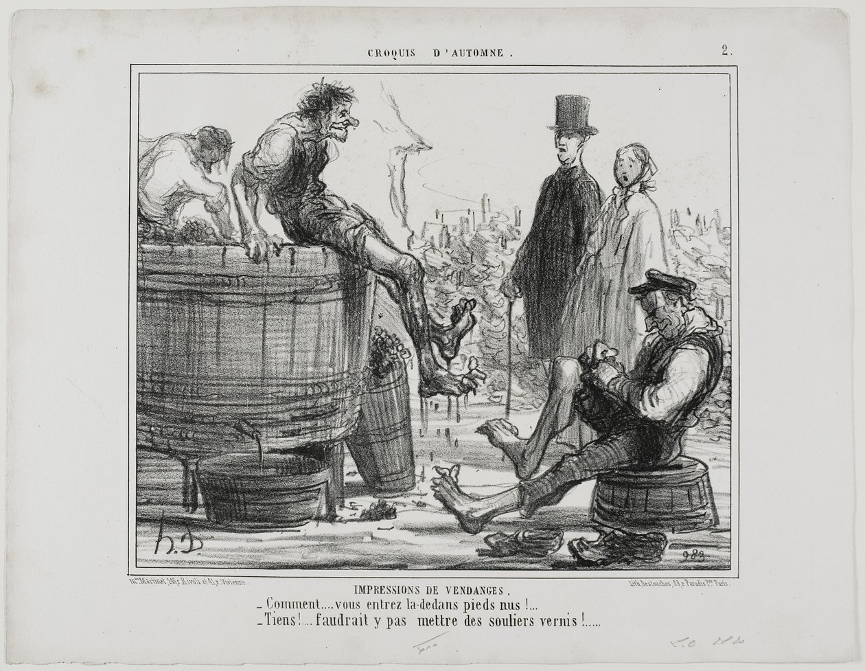 Impressions From the Vintage, Plate 2 from Croquis D