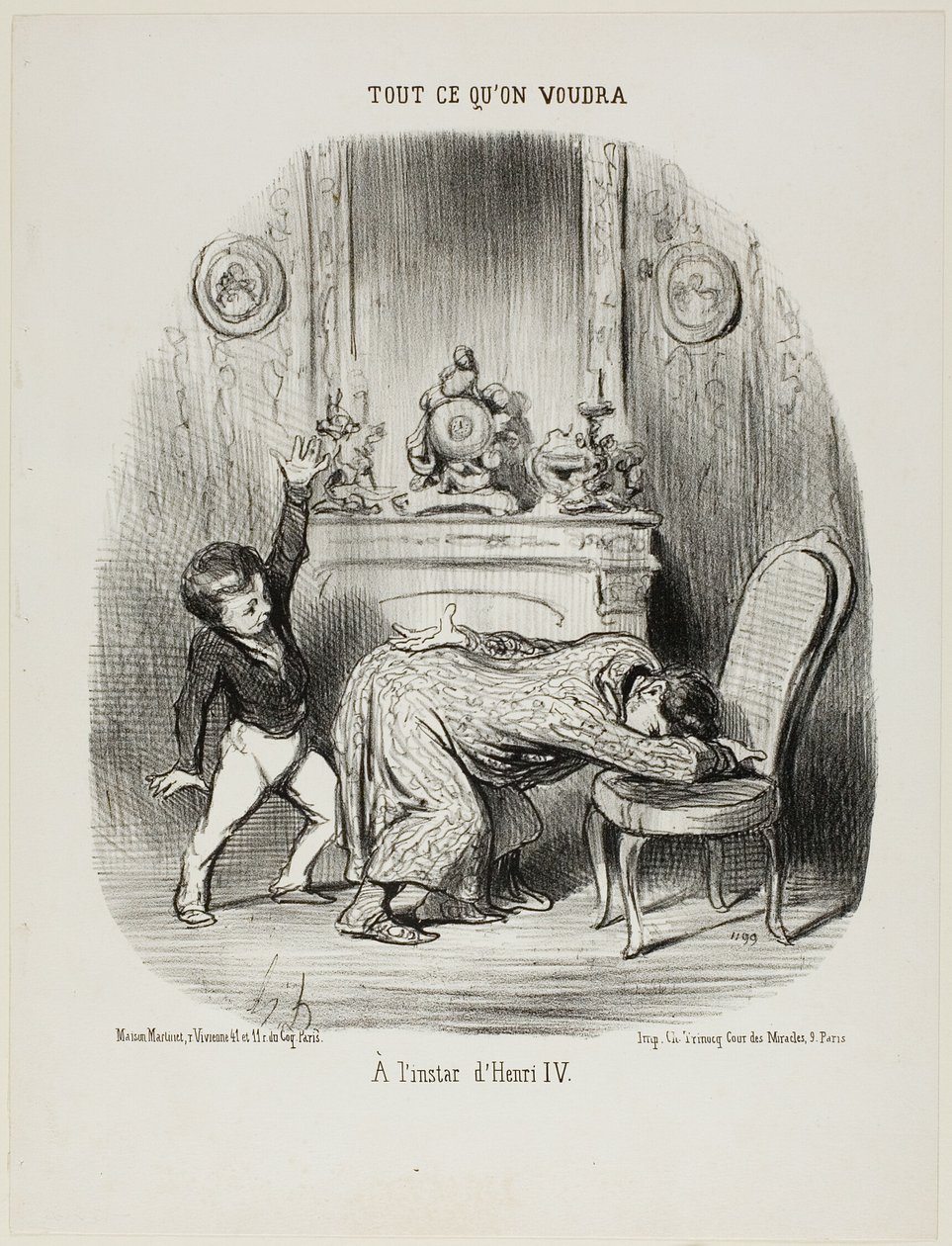 In the manner of Henry IV, from Tout Ce Qu