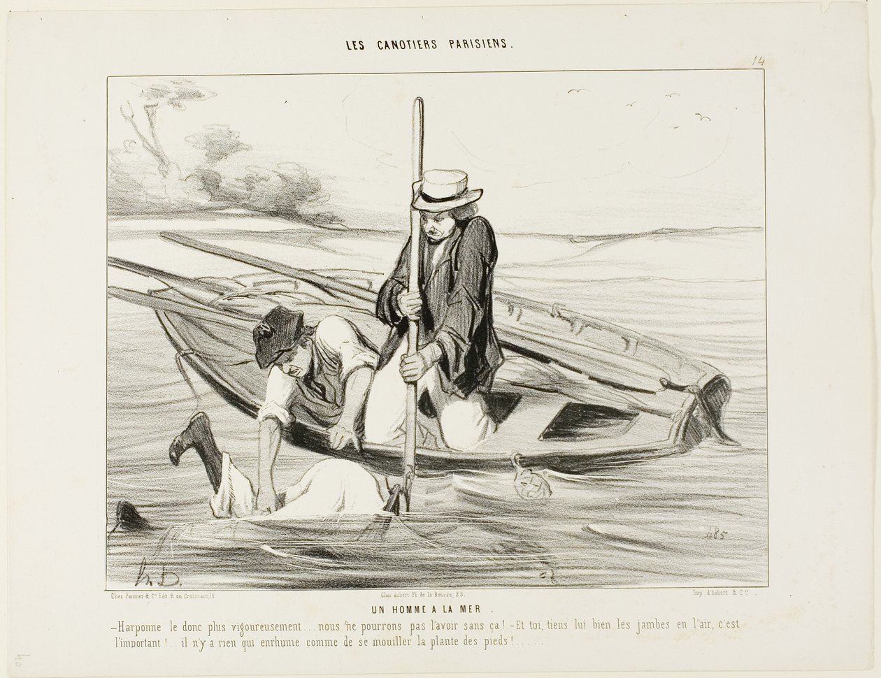 Man Overboard! "- Harpoon him more firmly!.... we can
