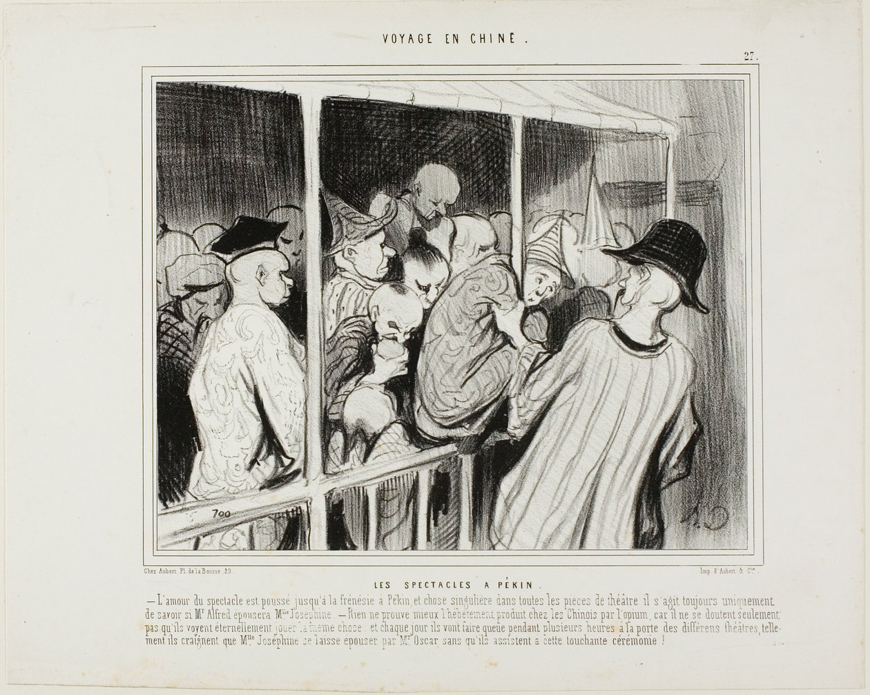 Theater Plays in Beijing by Honoré Victorin Daumier