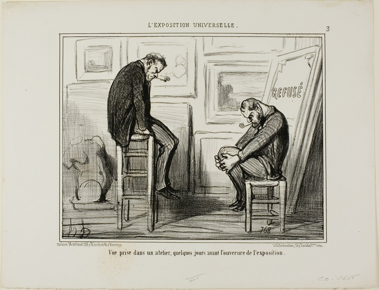 View Taken in a Studio, Plate 3 from L