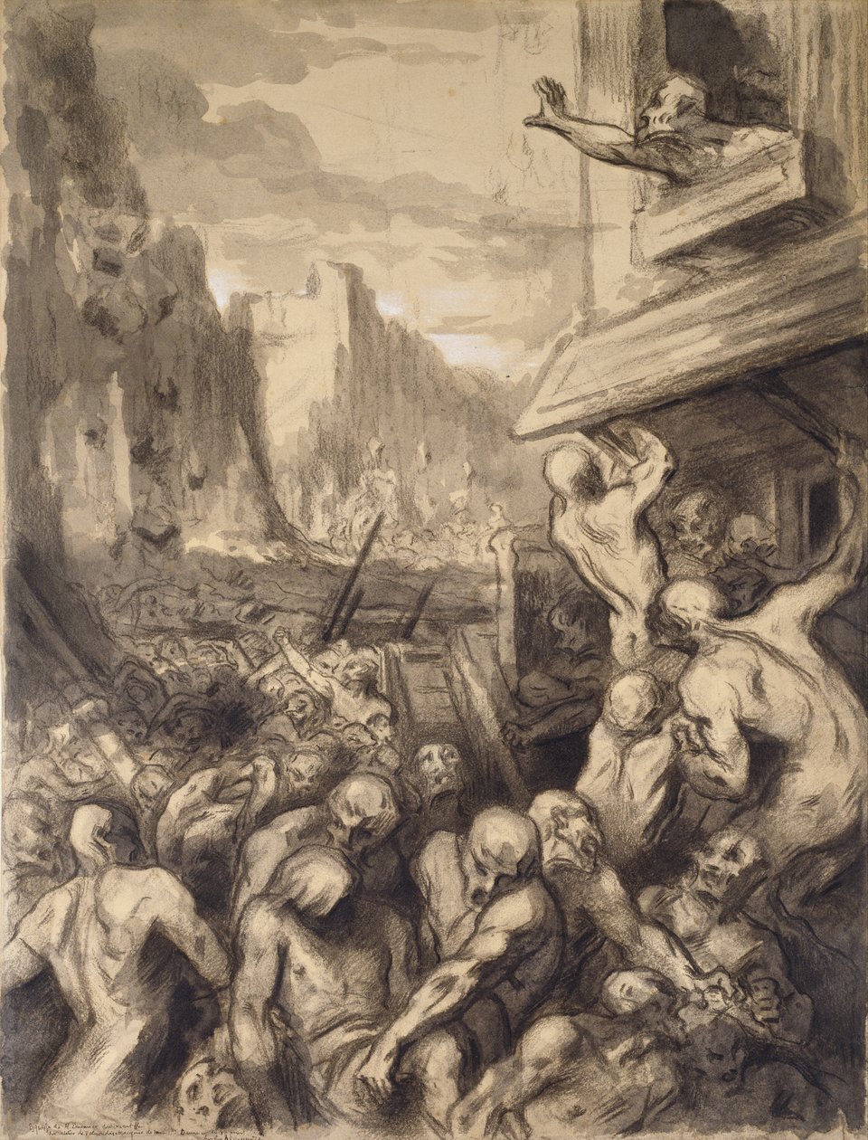 The Destruction of Sodom, c.1850 by Honoré Daumier