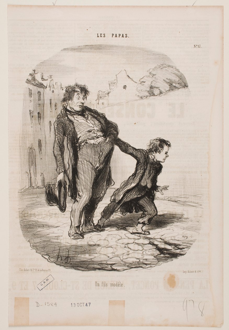 A Model of a Son by Honoré Daumier