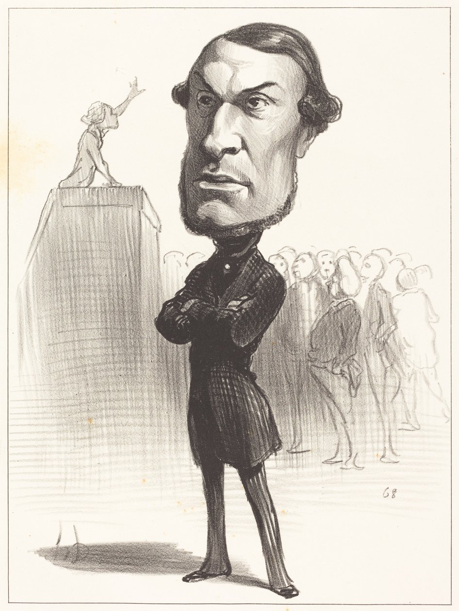 Achille Fould by Honoré Daumier