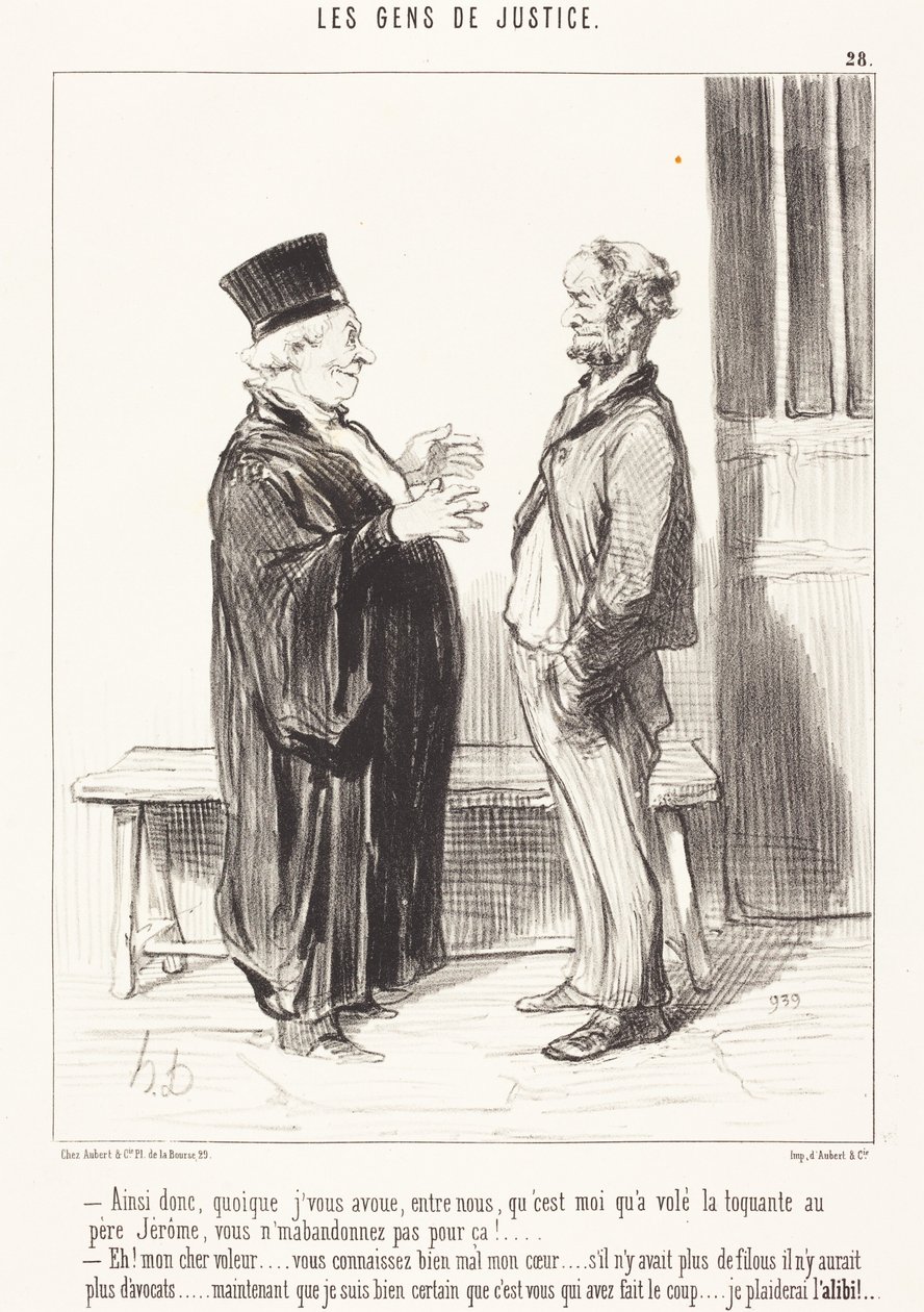 So then, although I confess to you... by Honoré Daumier