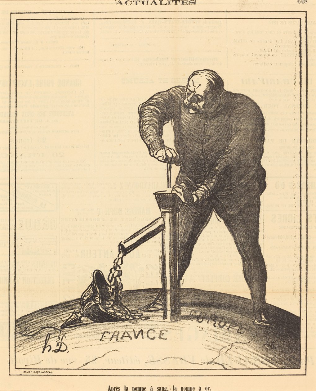 After the Blood Pump, the Gold Pump by Honoré Daumier