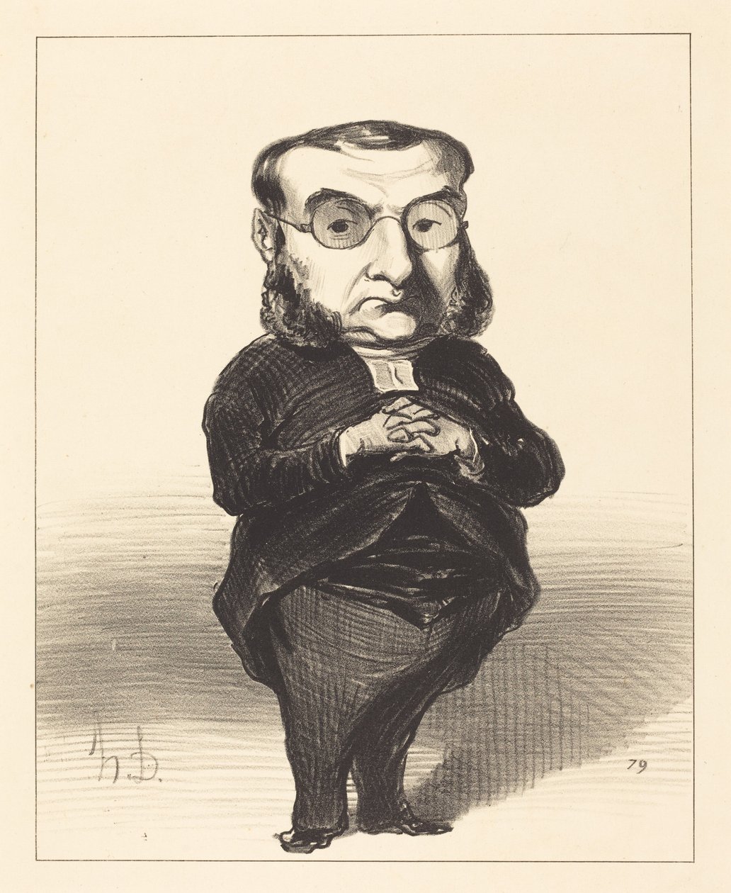 Ath. L. Charles Coquerel by Honoré Daumier