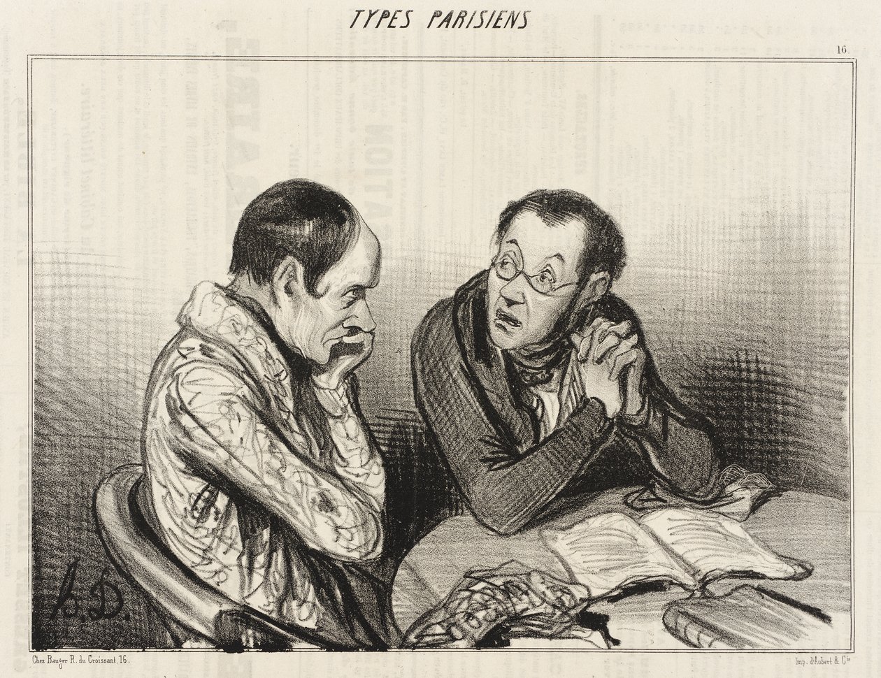 Dramatic Authors... by Honoré Daumier