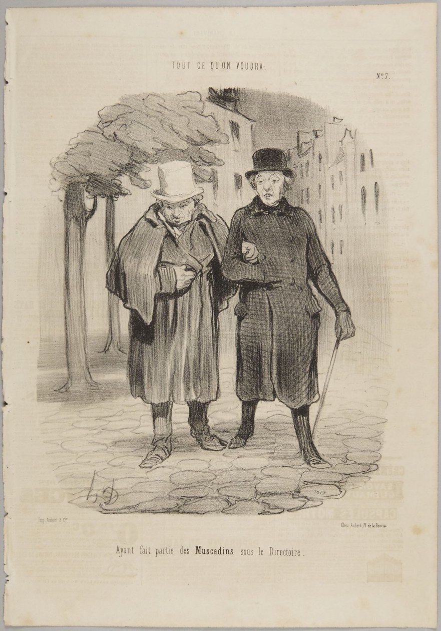 Having Been Part of the Muscadins Under the Directory, Number 7 from the Series 