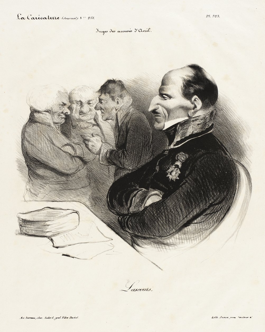 Baron de Lascours by Honoré Daumier