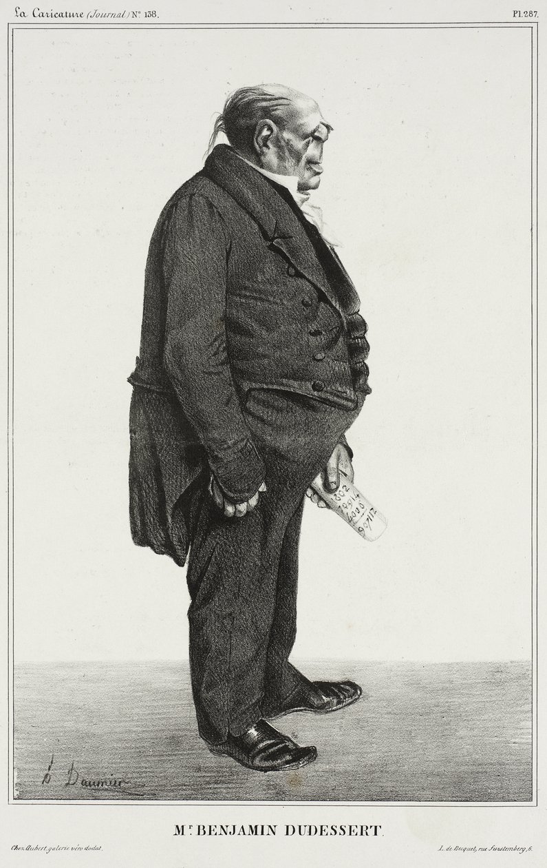 Benjamin Dudessert by Honoré Daumier