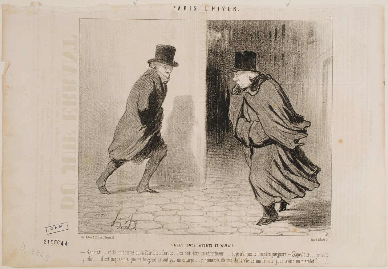 Between 11 O’Clock and Midnight by Honoré Daumier