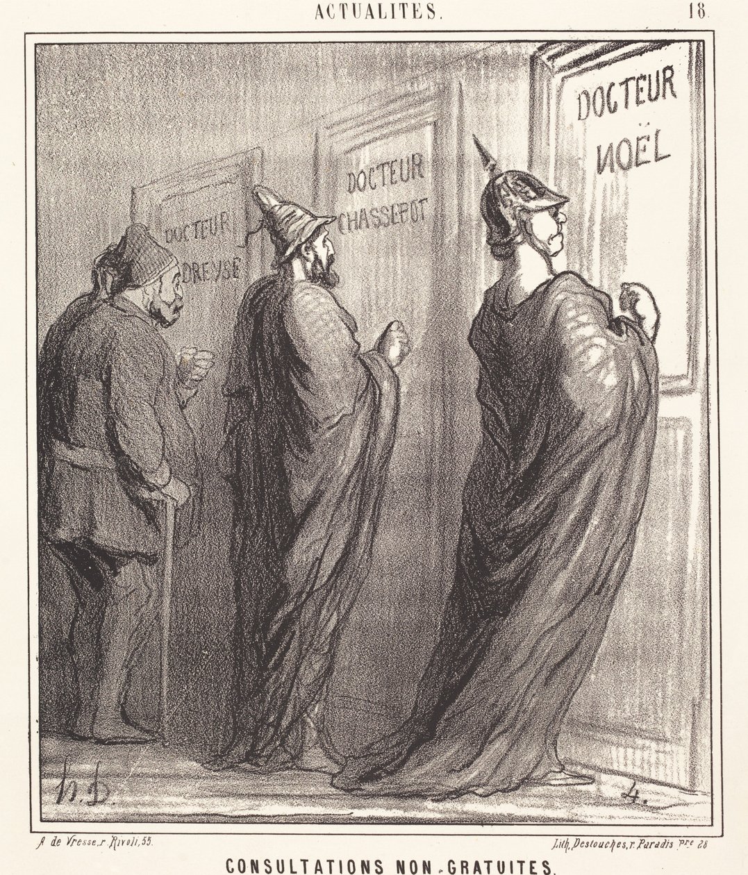 Non-Free Consultations by Honoré Daumier