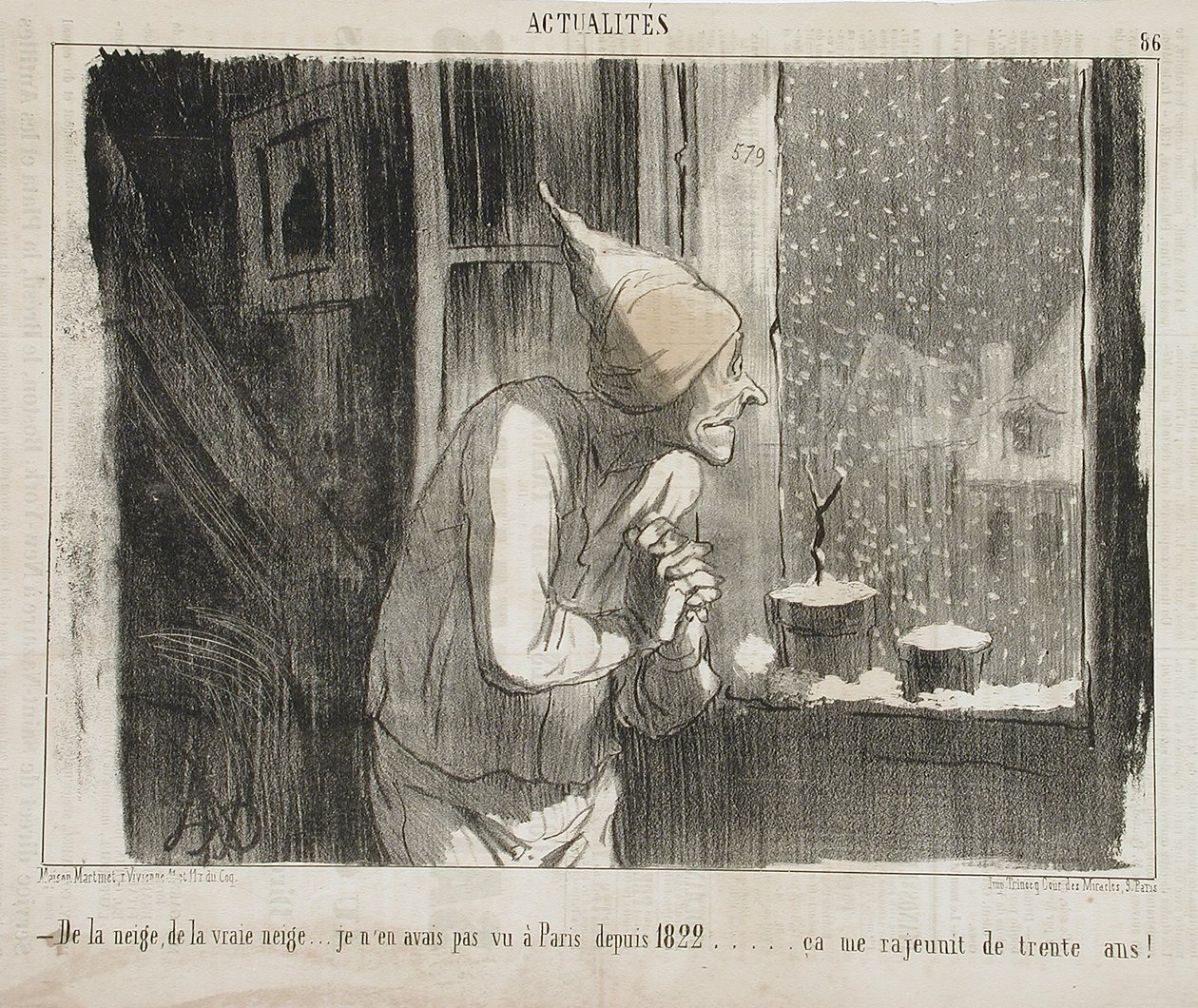 Of Snow, Real Snow... by Honoré Daumier