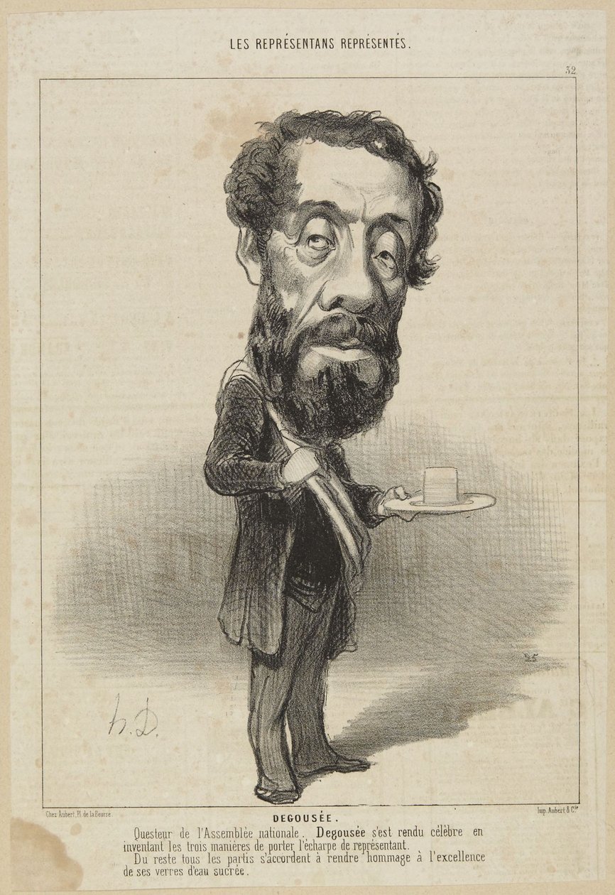 "Degousé" by Honoré Daumier