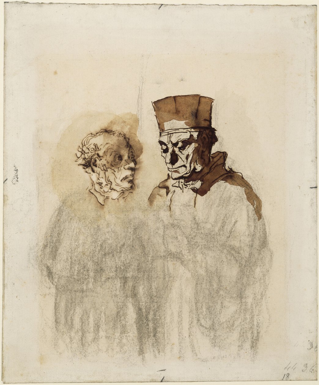 The Lawyer and His Client by Honoré Daumier