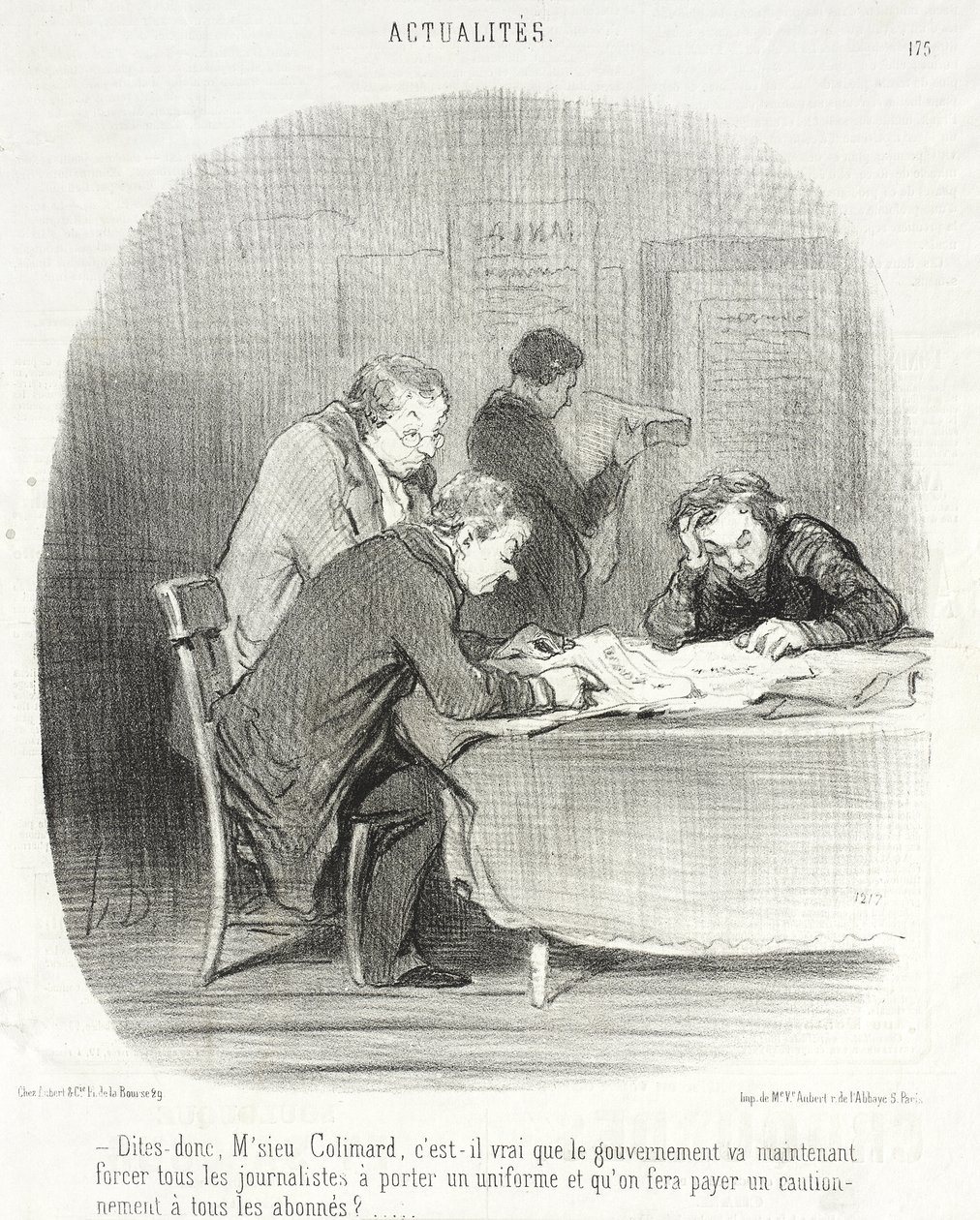 Say, Mr. Colimard... by Honoré Daumier