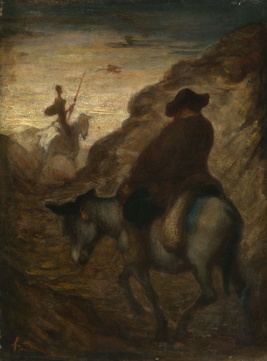 Don Quixote and Sancho Panza by Honoré Daumier