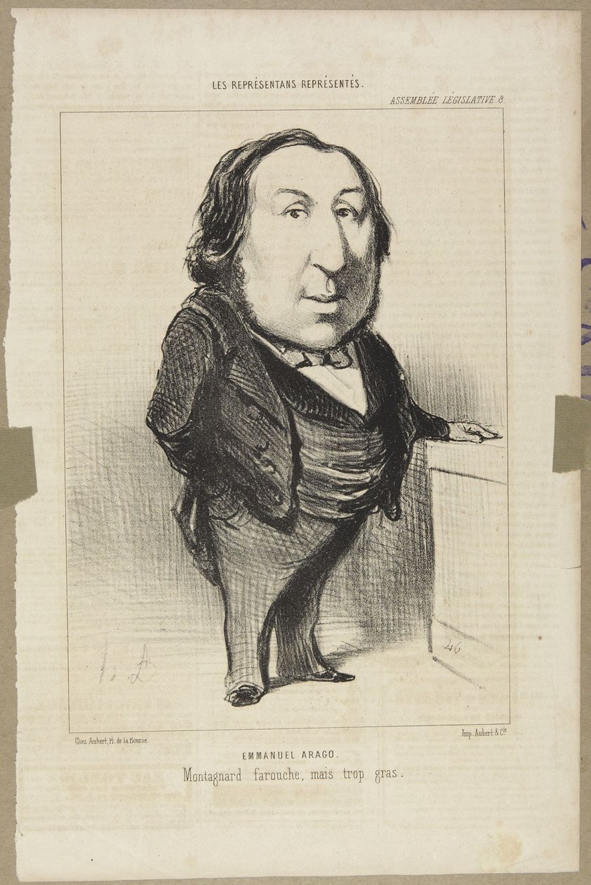 Emmanuel Arago by Honoré Daumier