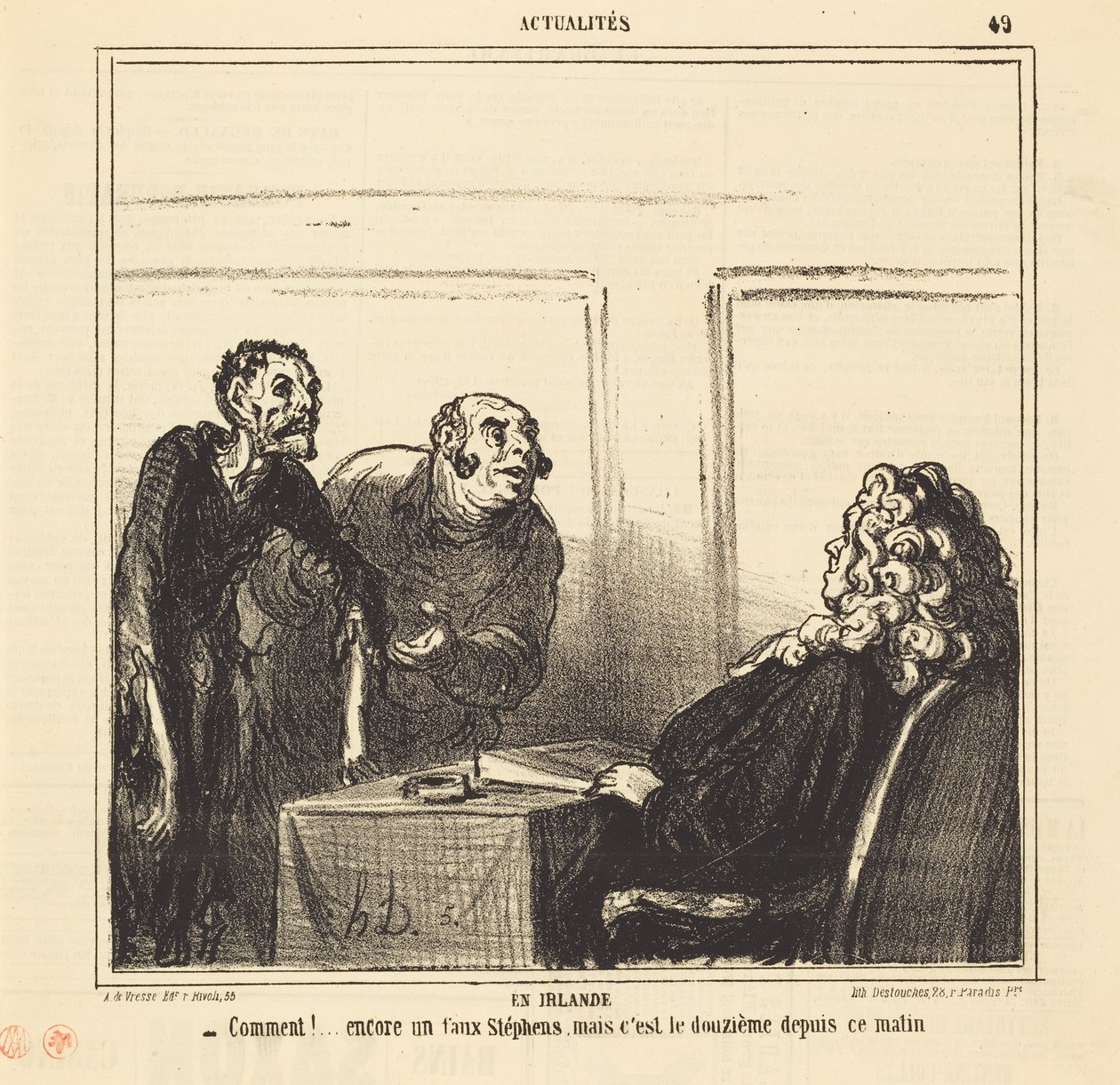 In Ireland by Honoré Daumier