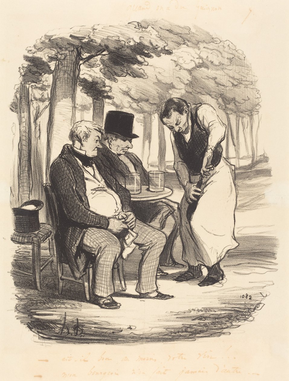 Is Your Wine at Least Good!... by Honoré Daumier