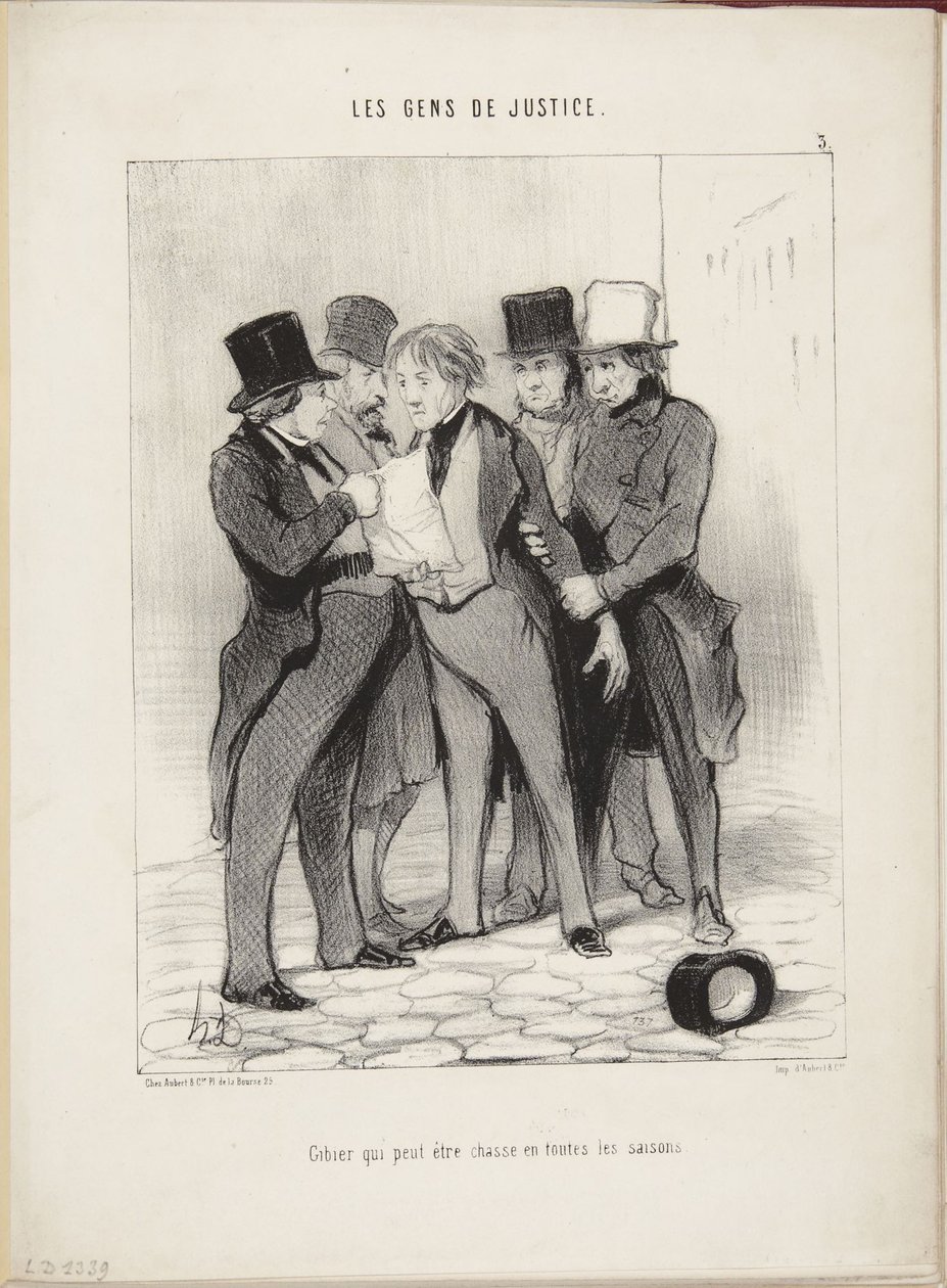 Game That Can Be Hunted in All Seasons by Honoré Daumier