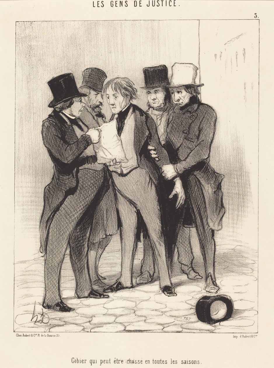 Game That Can Be Hunted in All Seasons by Honoré Daumier