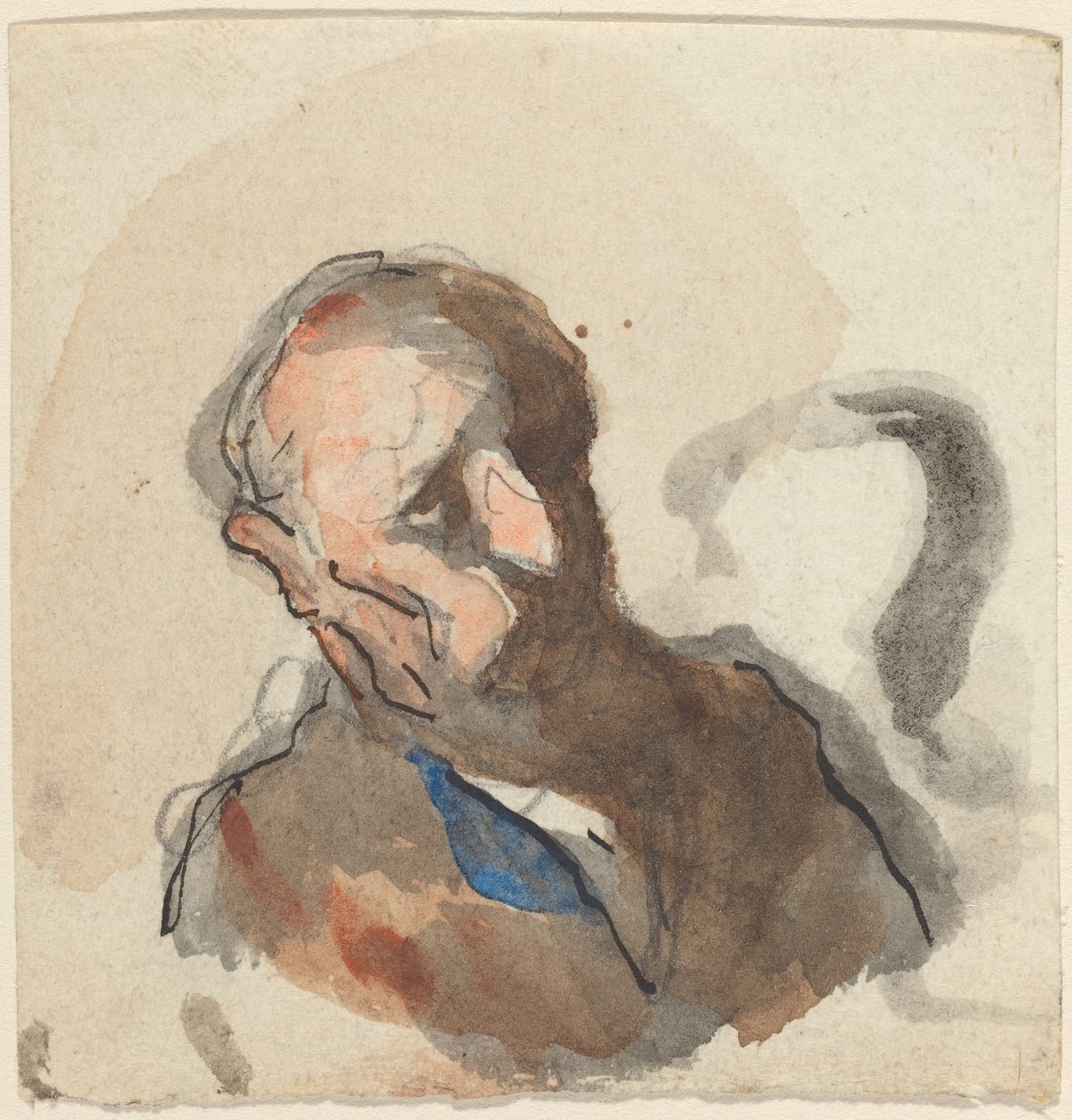Head of a Man by Honoré Daumier