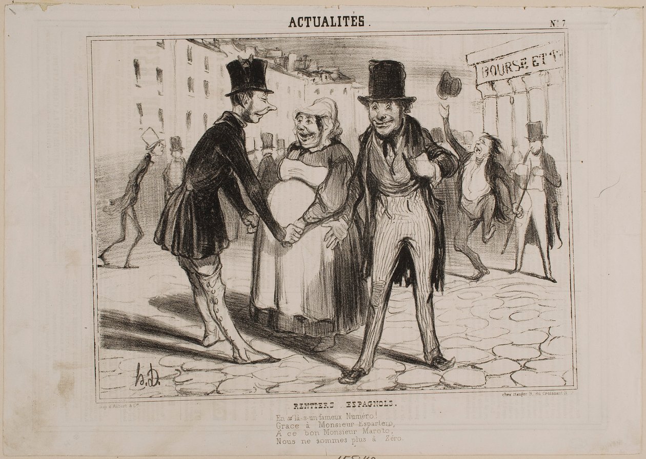 Investors in Spanish Stocks by Honoré Daumier