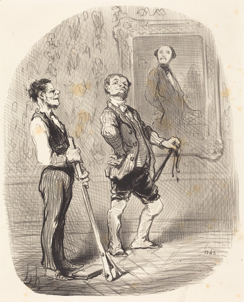 Three Months Ago, Sir Viscount Posed... Like That... by Honoré Daumier