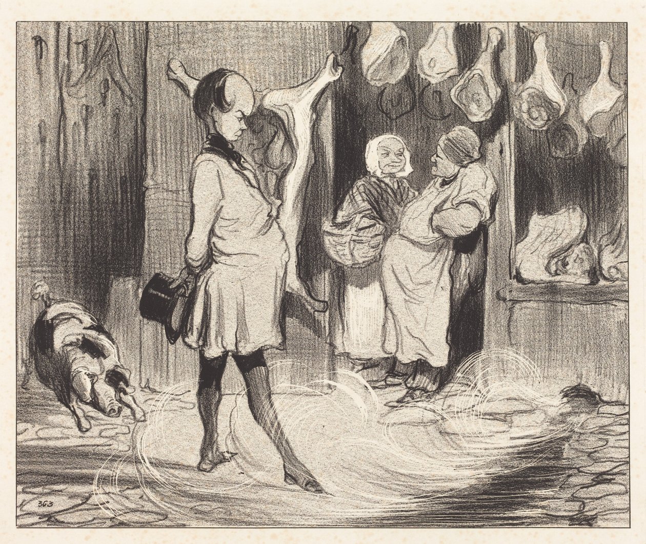 Travel Impressions of a Great Poet by Honoré Daumier