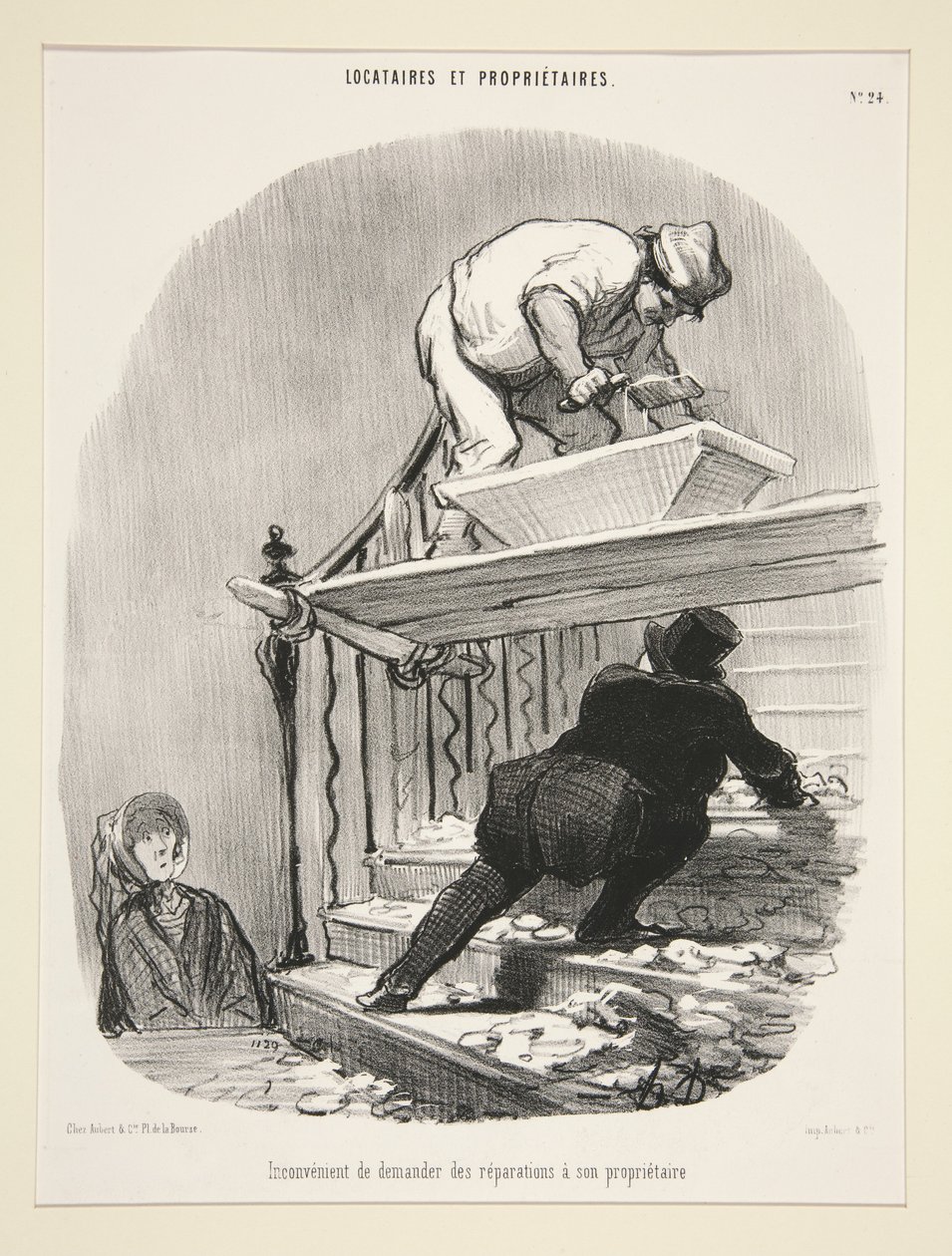 Inconvenience of Asking the Landlord to Repair the House, Plate 24 from the series 
