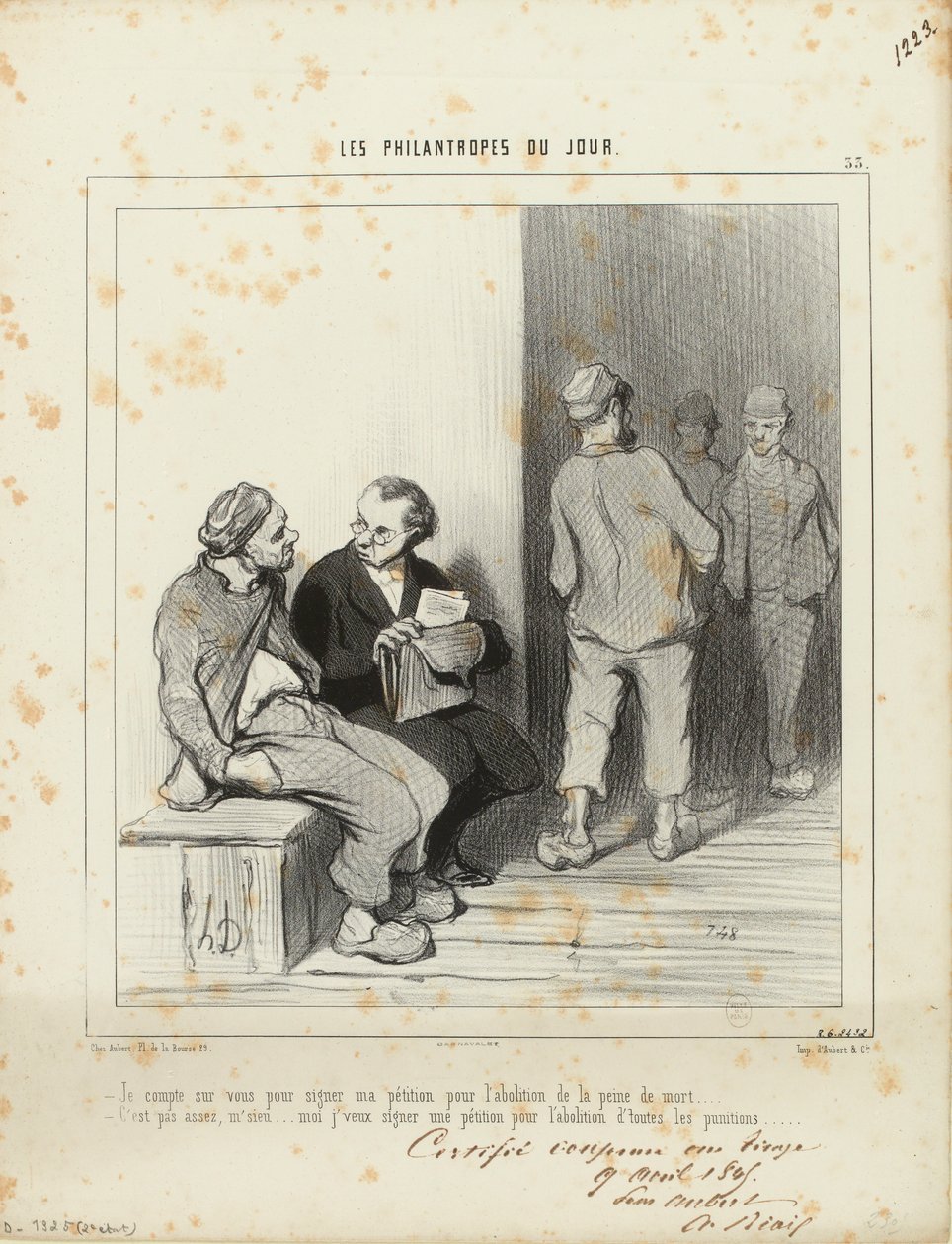 I Count on You to Sign My Petition... / 33 by Honoré Daumier