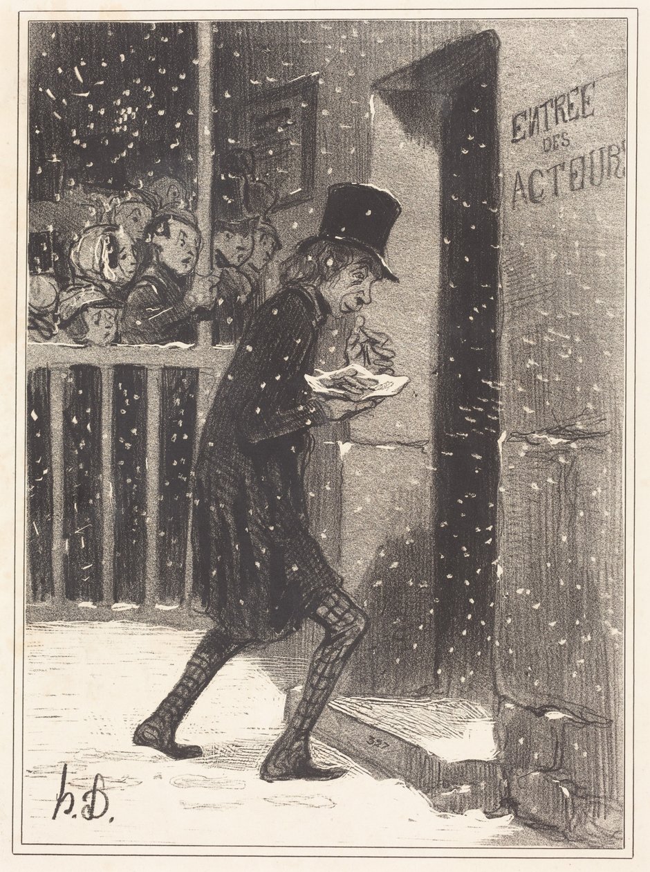 The Actor of the Funambules by Honoré Daumier