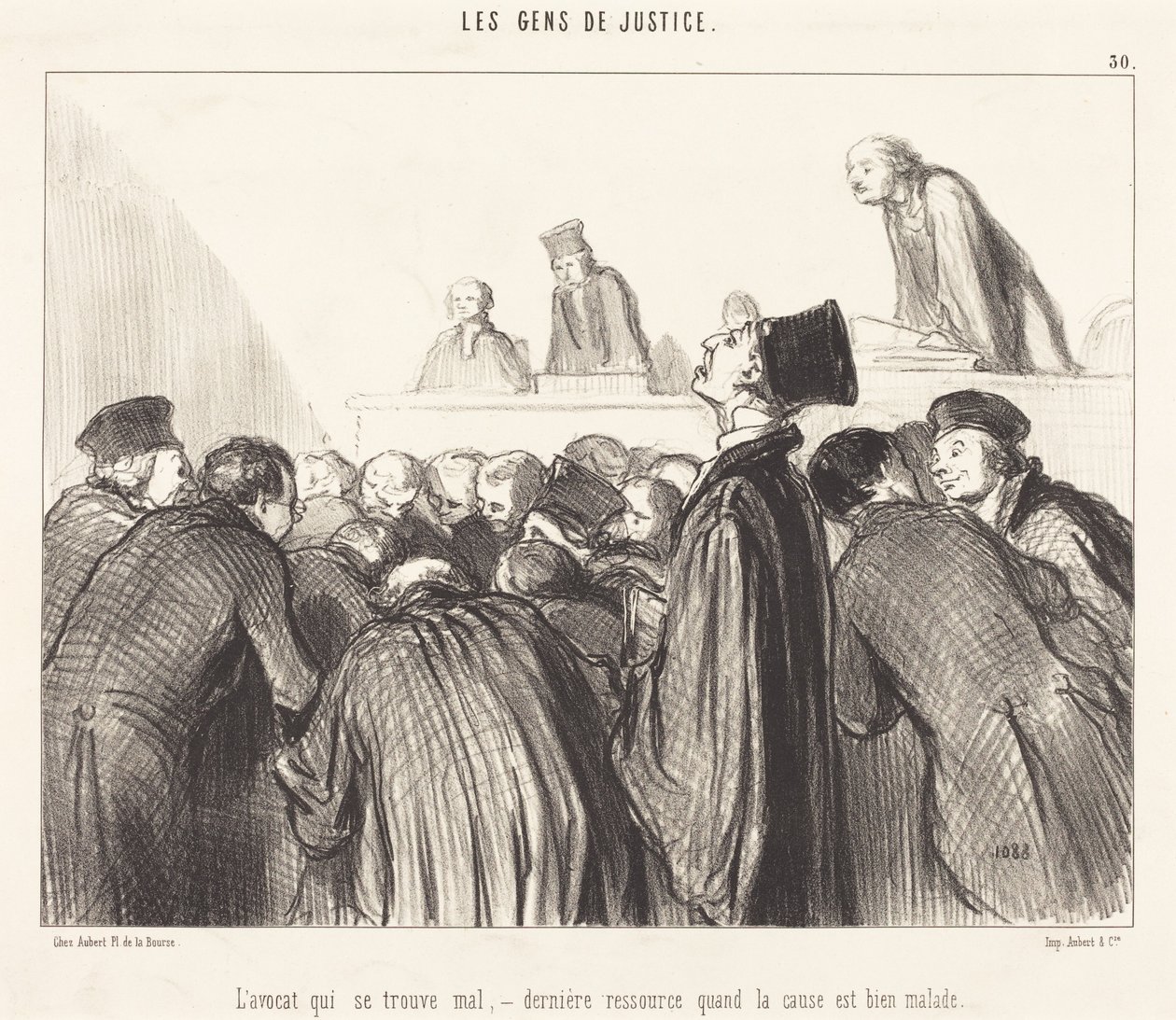 The Lawyer Who Faints by Honoré Daumier