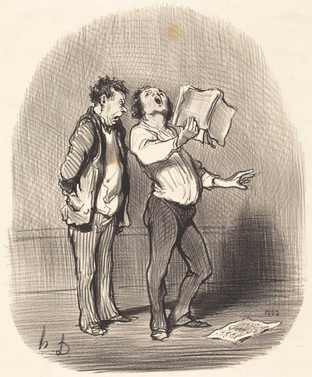 The Inconvenience of Having a Music-Loving Friend by Honoré Daumier