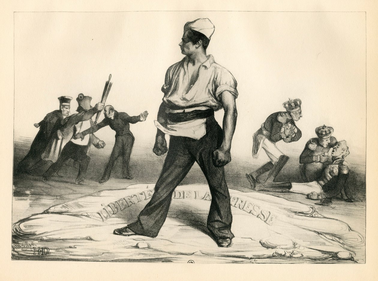 La Caricature (1830) Political, Satirical in B & W by Honoré Daumier