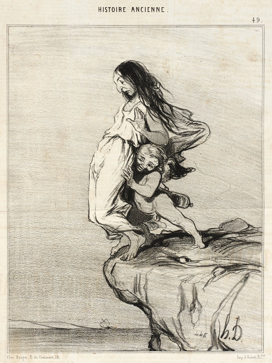 The Death of Sappho by Honoré Daumier