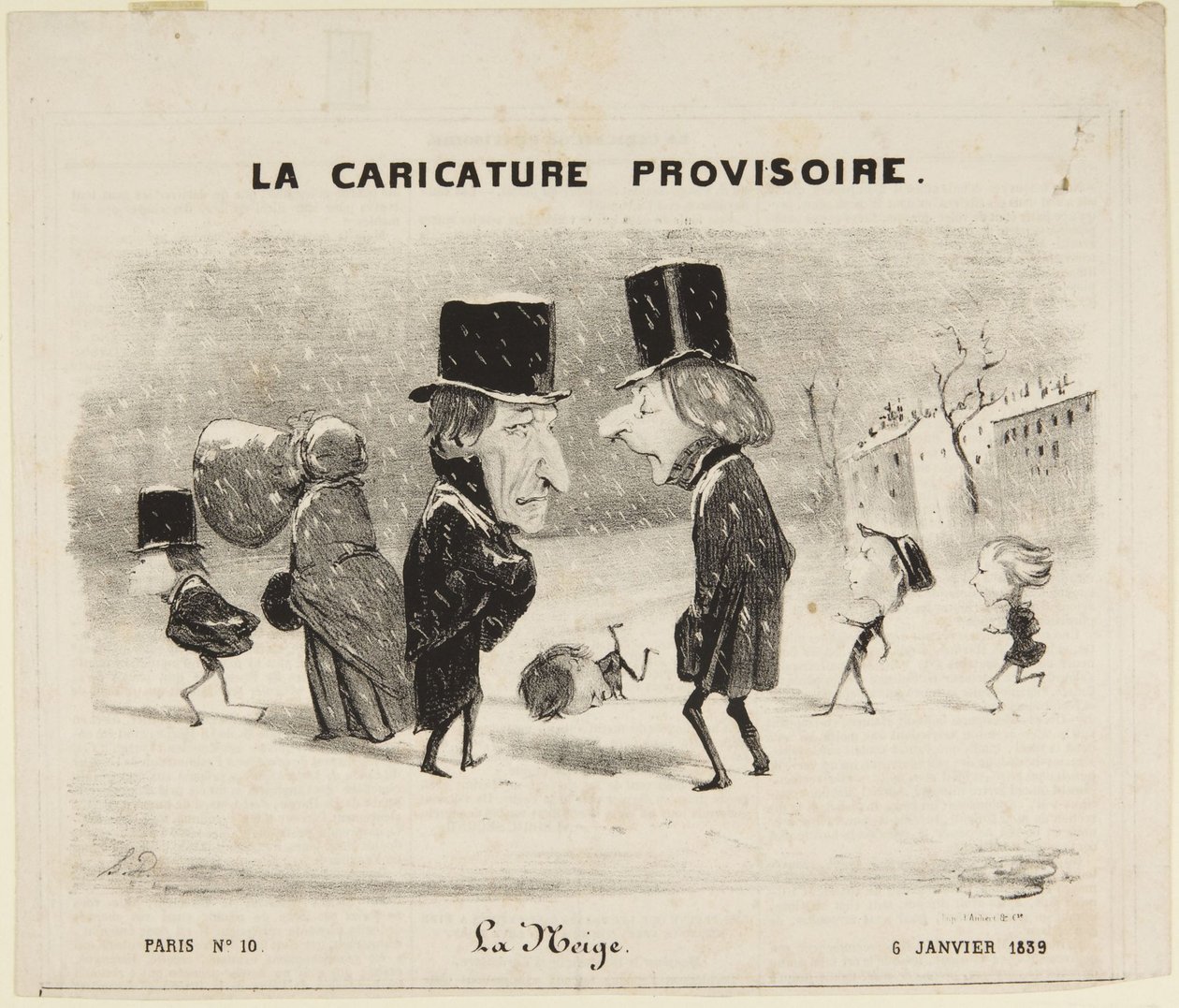 The Snow by Honoré Daumier