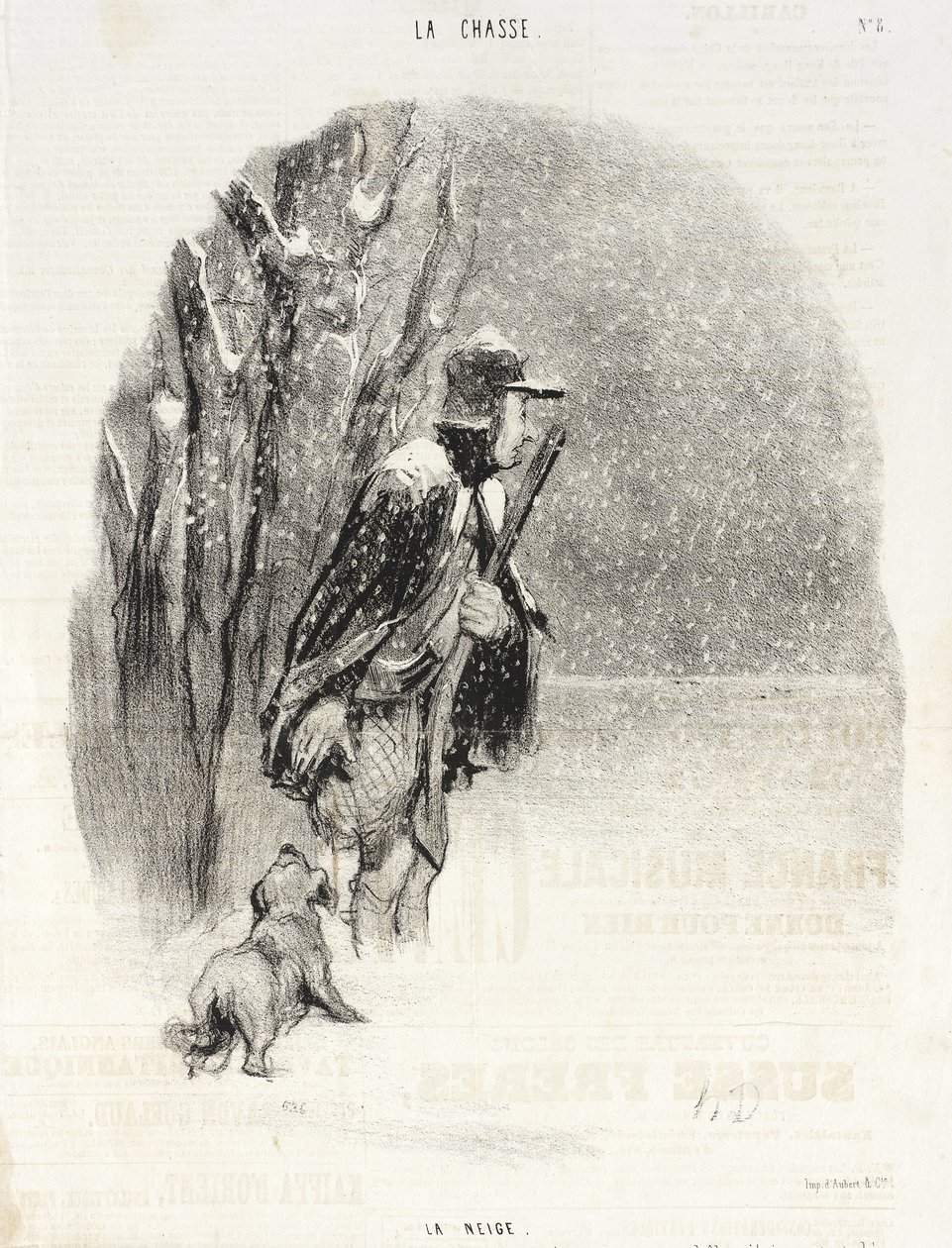 The Snow by Honoré Daumier