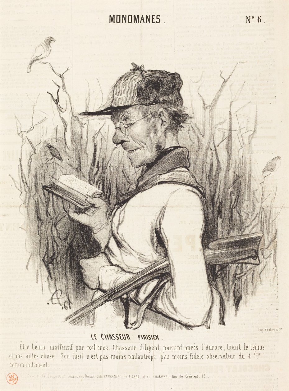 The Parisian Hunter by Honoré Daumier