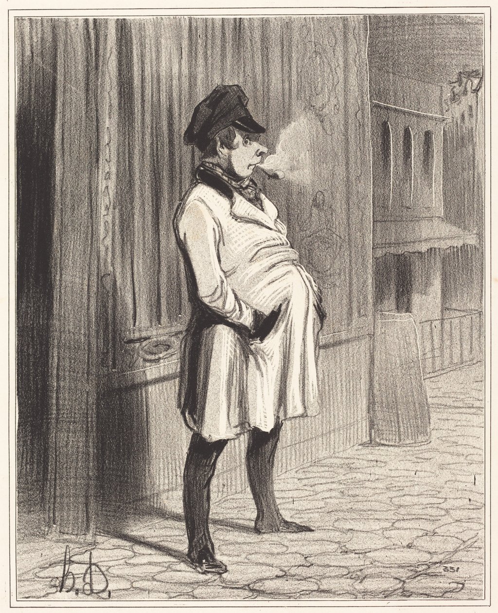 The Clapper by Honoré Daumier
