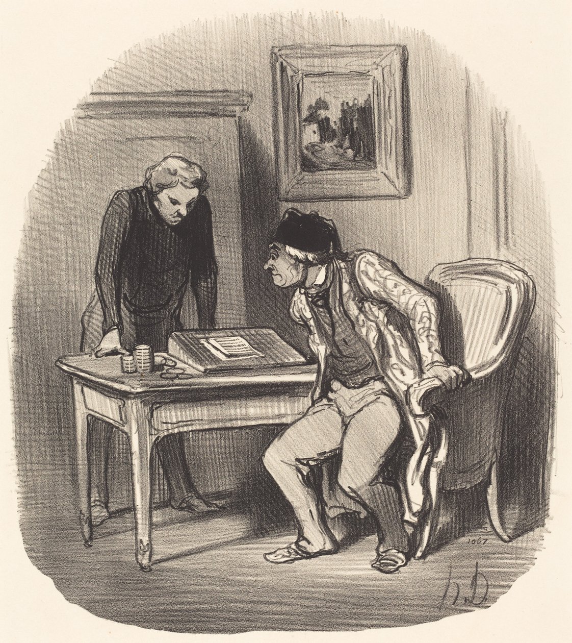 Is the Account Correct?... by Honoré Daumier