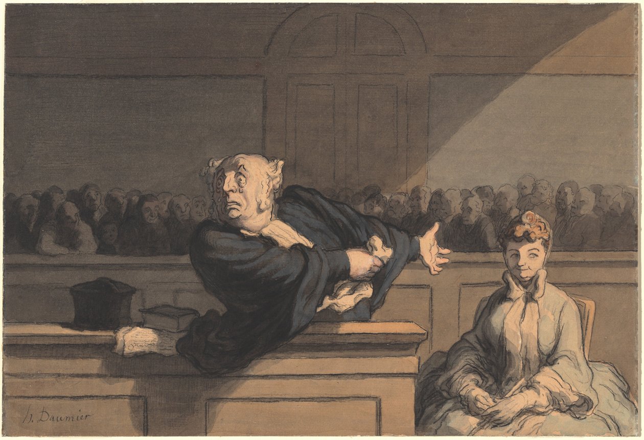 Le Défenseur (Counsel for the Defense) by Honoré Daumier