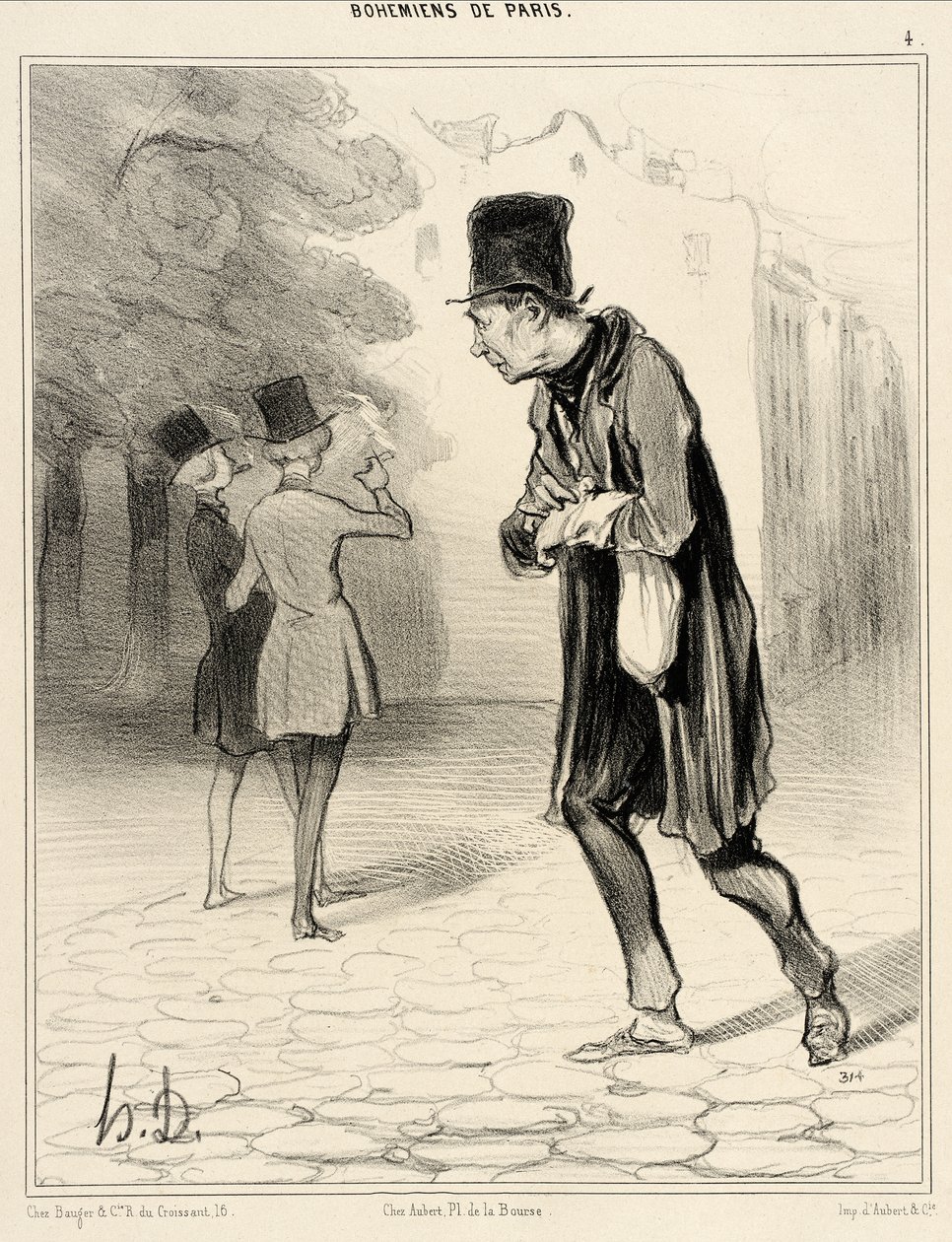 The Cigarette Butt Collector by Honoré Daumier