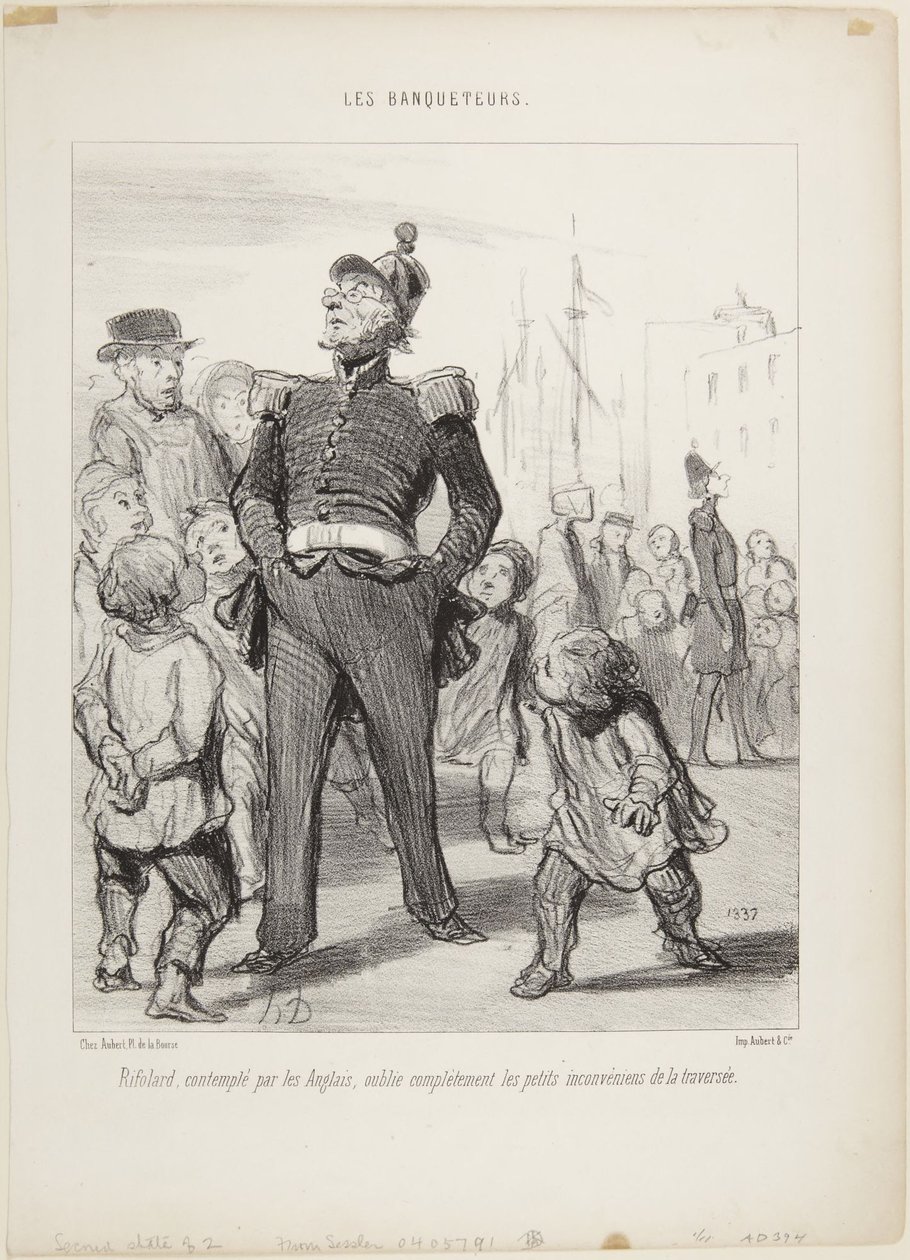 The Banqueters by Honoré Daumier