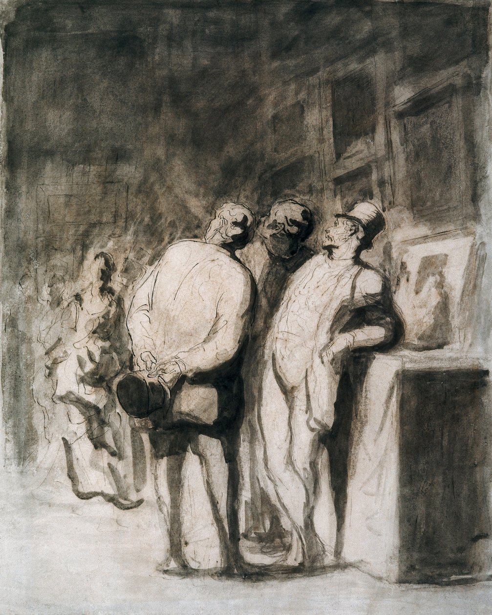 The Three Connoisseurs by Honoré Daumier