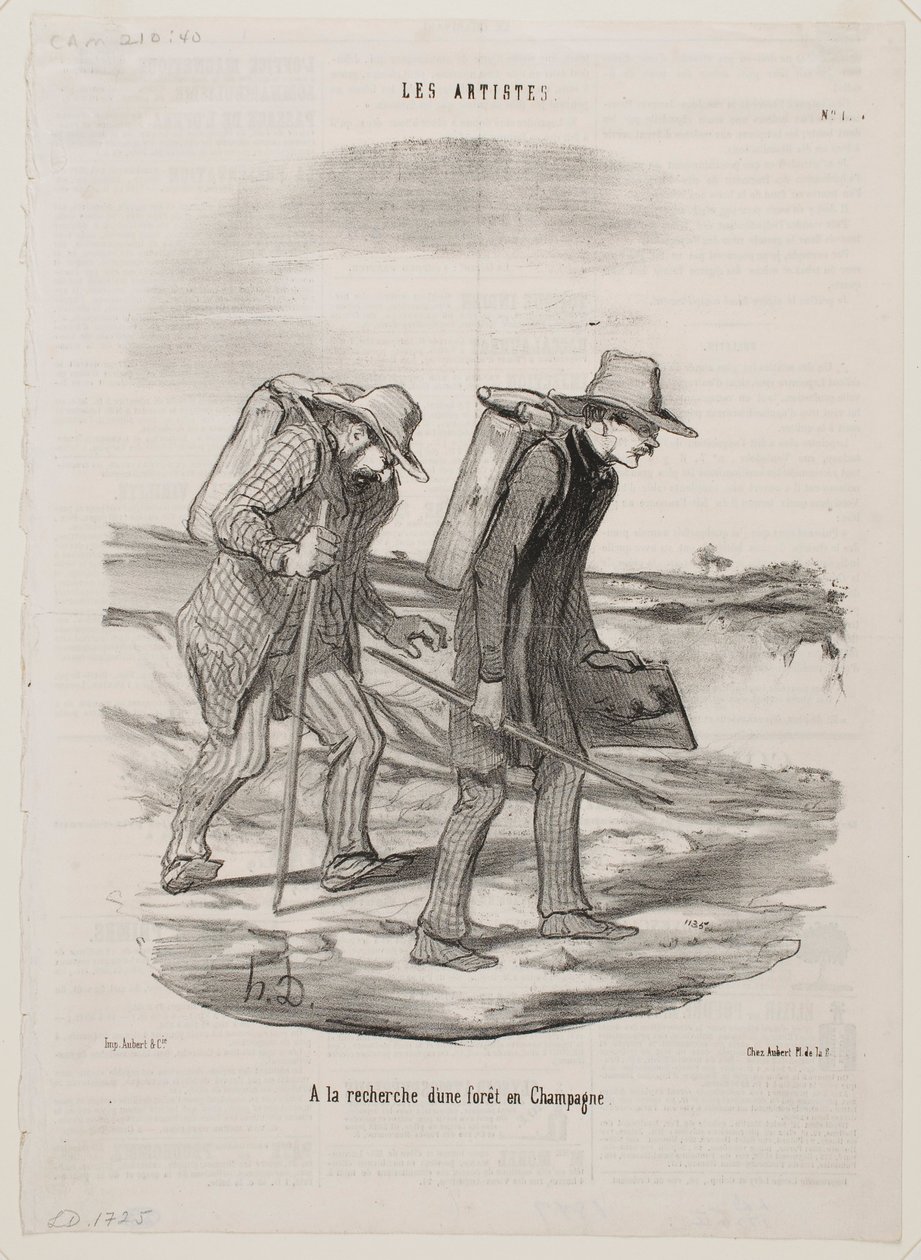 Looking for a forest in the Champagne by Honoré Daumier