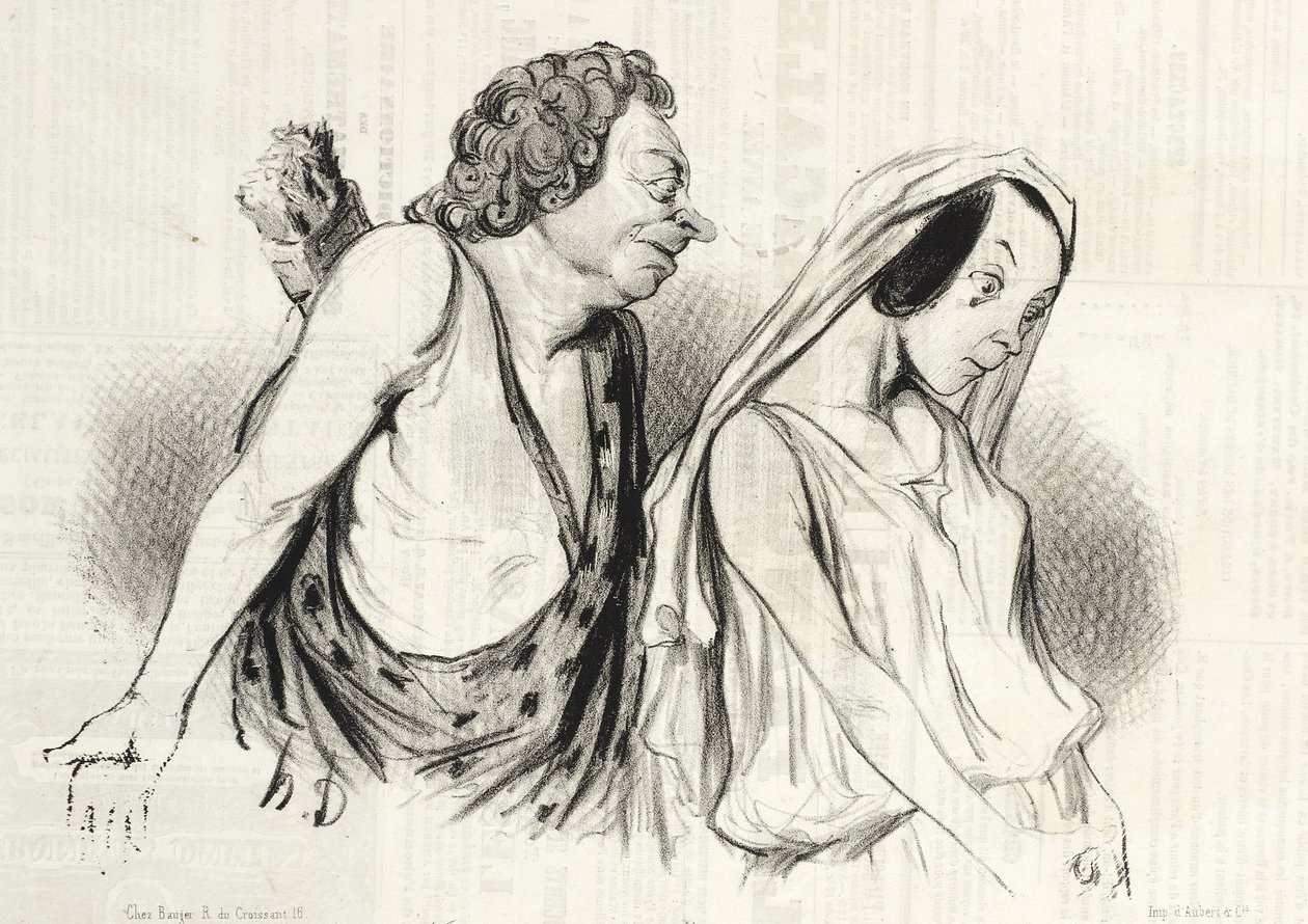 My Chariot, My Javelins... (Phaedra) by Honoré Daumier