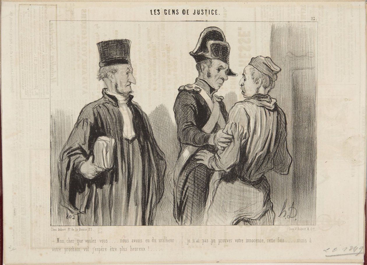 My dear, what do you want...we have had misfortune... by Honoré Daumier